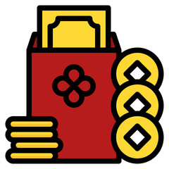 renminbi filled outline icon