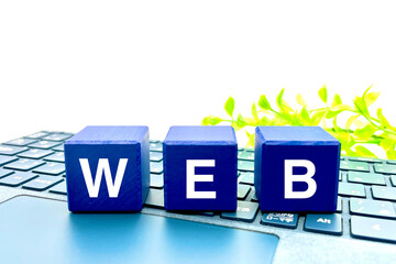 ウェブの文字 インターネットのWeb