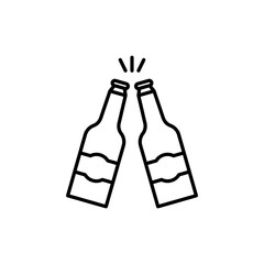 bottles icon. outline icon