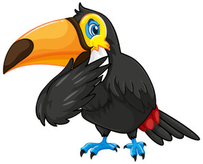 Toucan bird cartoon character
