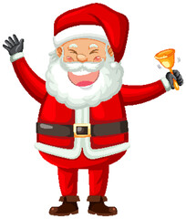 Happy Santa Claus laughing