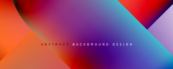 Geometric abstract background, line with fluid colors. Vector Illustration For Wallpaper, Banner, Background, Card, Book Illustration, landing page