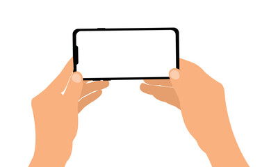 two hand holding tablet and take  photoshoot vector design