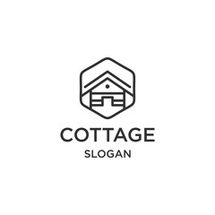 Cottage logo template vector illustration design