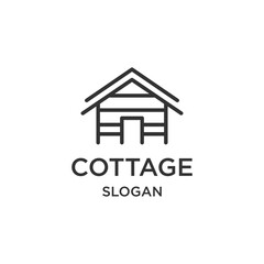 Fototapeta na wymiar Cottage logo template vector illustration design