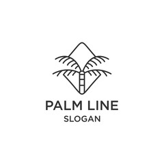  Palm logo icon design template 