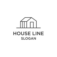 House logo icon flat design template 