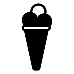 ice cream glyph icon