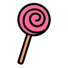 candy filled line icon