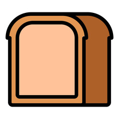 bread filled line icon