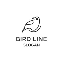 Bird logo icon design template vector illustration