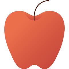 Apple isolated on white background, illustration, icon, element