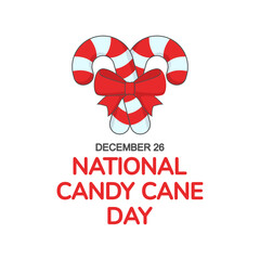 National Candy Cane Day Vector Illustration. Suitable for greeting card, poster and banner