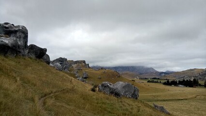 Castle Hill, most popular tourist destination in south island New Zealand.