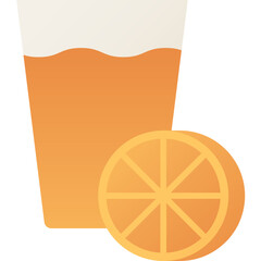 Juice isolated on white background, illustration, icon, element