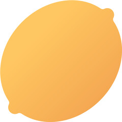 Lemon isolated on white background, illustration, icon, element
