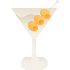 Martini isolated on white background, illustration, icon, element