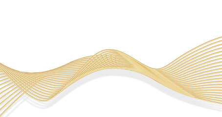 3D shading gold wave line texture background of high-end luxury texture line