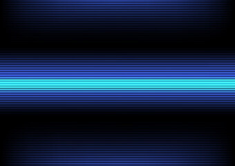 Blue gradient background, abstract design concept of laser line motion