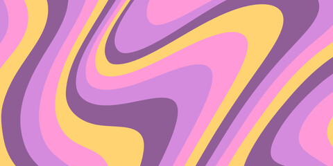 Abstract colorful background with waves. Trendy retro texture design concept. Vector, 2023