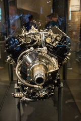 Fototapeta premium London UK June 12th 2015 : Rolls Royce Merlin engine exhibit at the Imperial War Museum, London