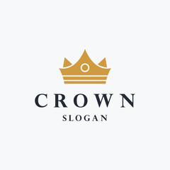 Crown Logo and symbol template illustration icon