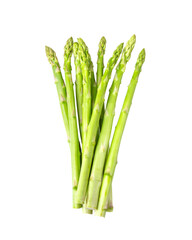 Fresh asparagus isolated on transparent png - obrazy, fototapety, plakaty