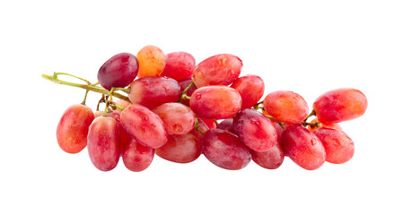 Ripe red grape  isolated on transparent png