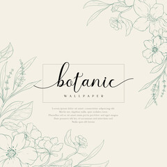 Flower Organic Nature Background Template
