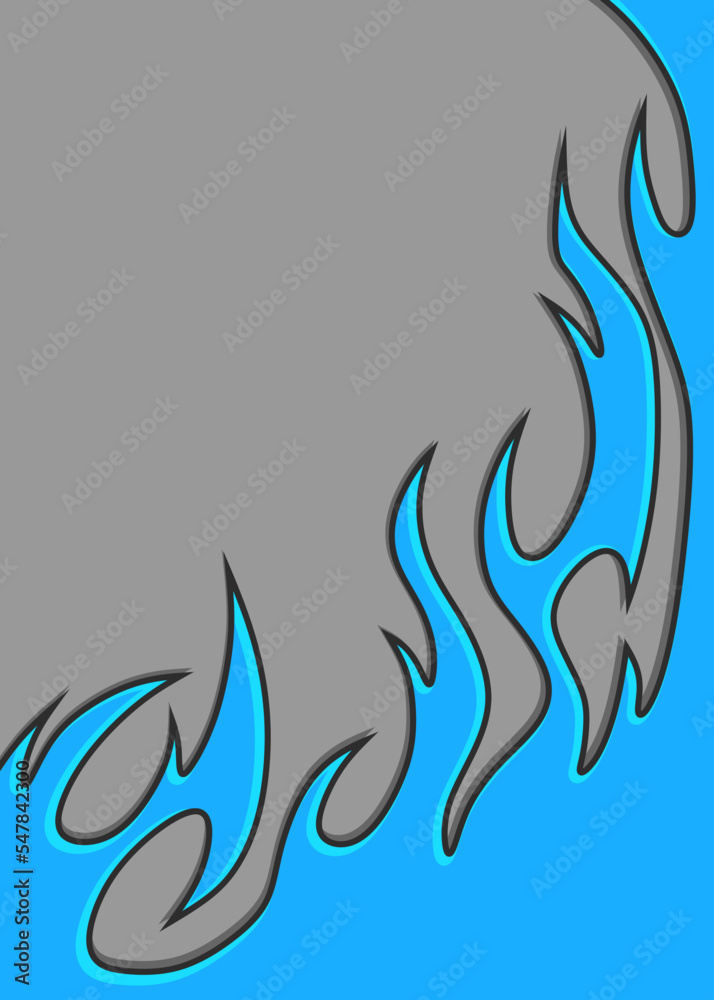 Poster simple background with flame pattern and with some copy space area
