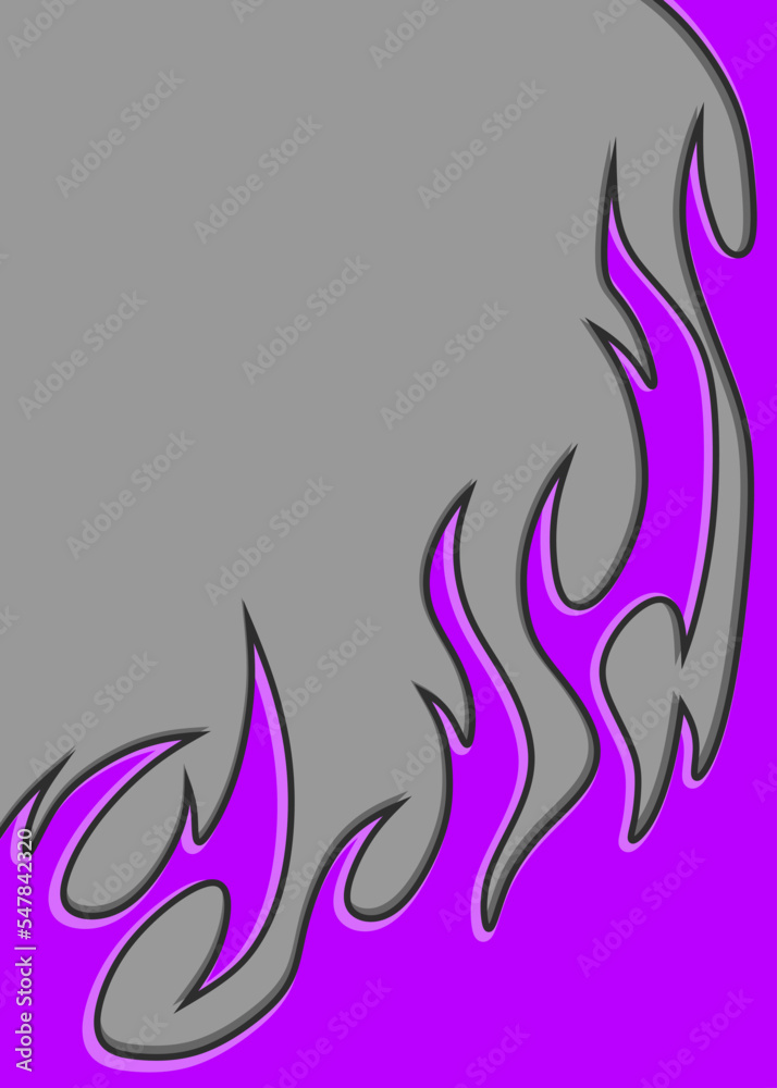 Poster simple background with flame pattern and with some copy space area