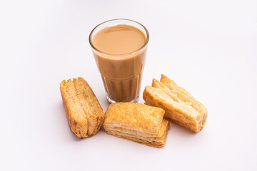 Khari puff biscuit or Kharee Puff pastry is an evergreen accompaniment with chai, Indian snack