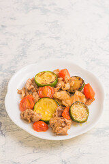 豚肉とズッキーニの炒め物