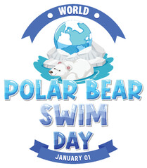 Polar Bear Swim Day Banner Design