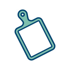 cutting board icon vector design template in white background