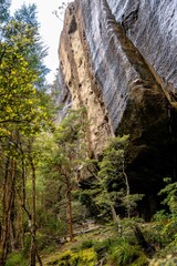 Obraz premium Rock formations in the western tiers of Tasmania