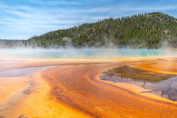 Grand Prismatic Spring in Yellowstone National Park.