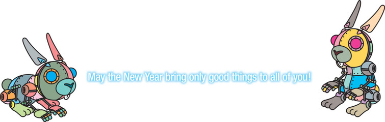 卯年の年賀状素材