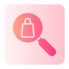 magnifying glass gradient icon
