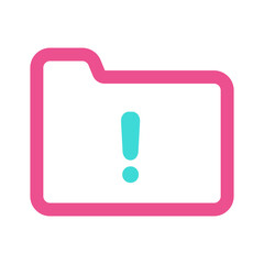 Folder Icon Two Tone Color Style