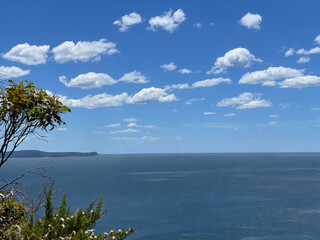 View of the sea from a cliff