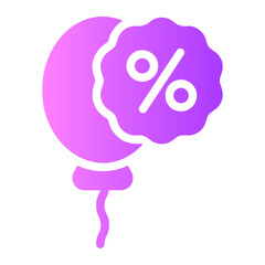 balloons gradient icon
