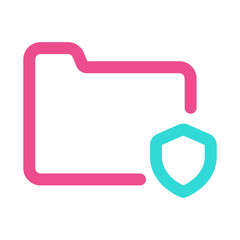Folder Icon Two Tone Color Style