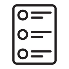 shopping list line icon