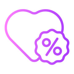 black friday gradient icon