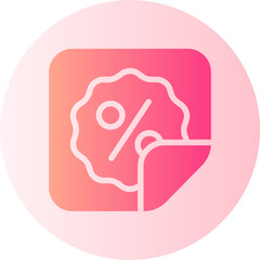 discount label gradient icon