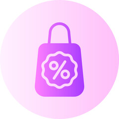 shopping bag gradient icon