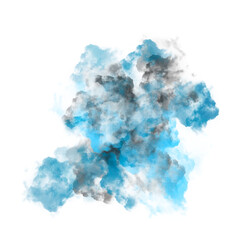 blue black and white smoke element