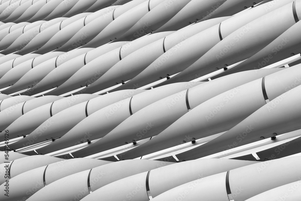 Poster exterior of modern architecture. building abstract background