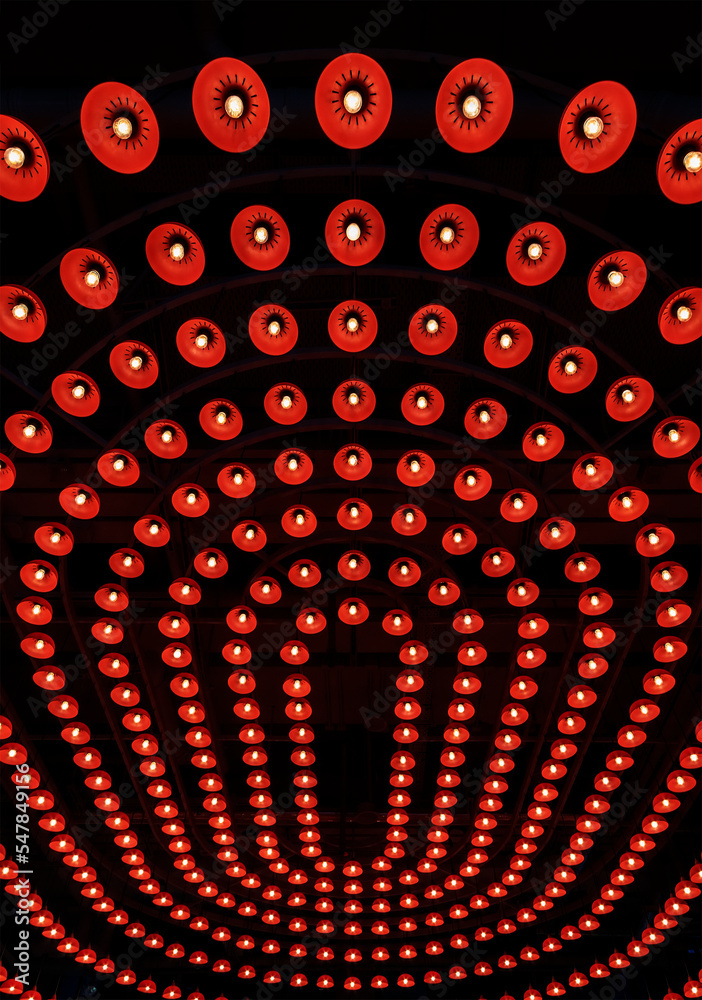 Aufkleber interior design of ceiling of modern architecture. building abstract background